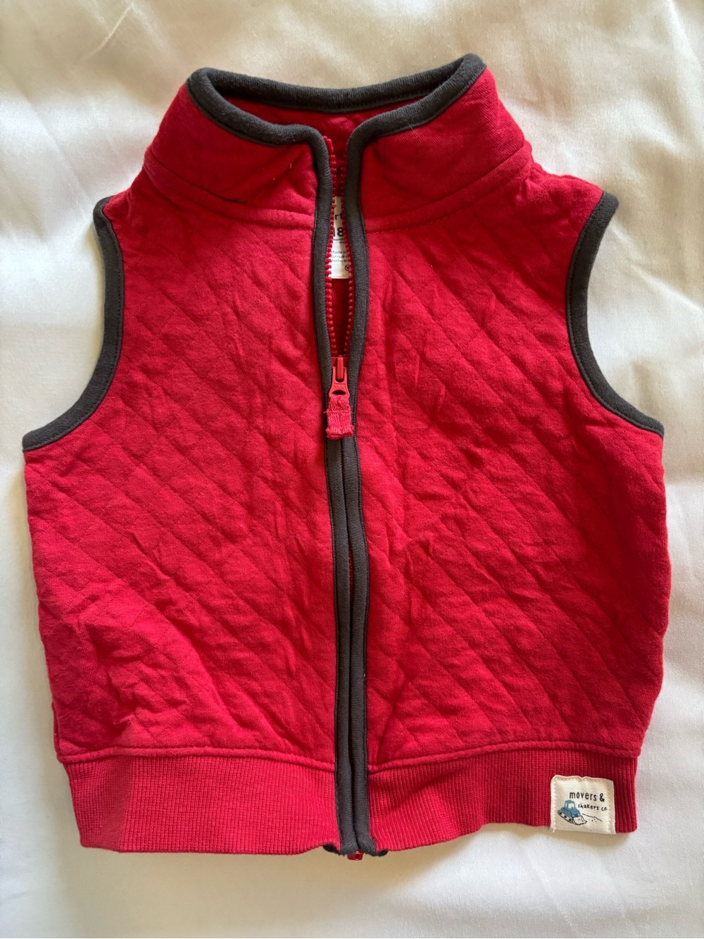 Carter's Red Vest with Dark Trim